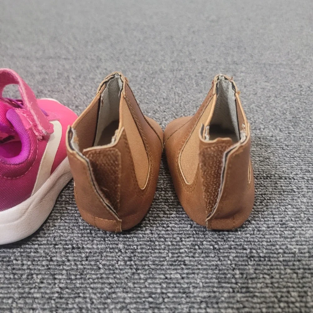 Wonder Nation Size 3 Sneakers and Boots Infant Girls 3 Pair Footwear Lot